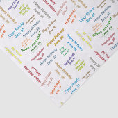 June, 30 Birthday Tissue Paper Tissuepapier (Detail)