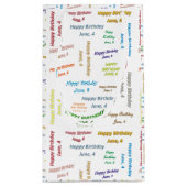 June, 4 Birthday Gift Bag Klein Cadeauzakje (Achterkant)