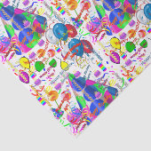 June, 5 Birthday Tissue Paper Tissuepapier (Detail)