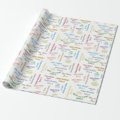 June, 8 Birthday Gift Wrapping Paper Cadeaupapier (Uitgerold)