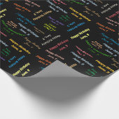 June, 9 Birthday Gift Wrapping Paper Cadeaupapier (Hoek)