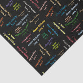 June, 9 Birthday Tissue Paper Tissuepapier (Detail)