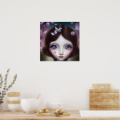 June Alexandrite Birthstone Girl Poster (Keuken)