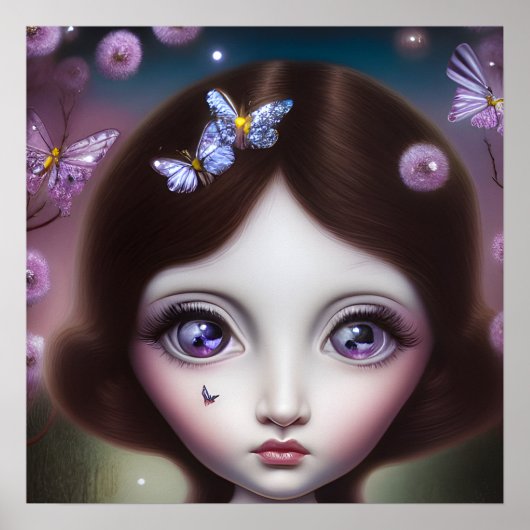 June Alexandrite Birthstone Girl Poster (Voorkant)