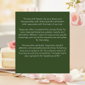 June Birth Month Flowers June Happy Birthday Kaart