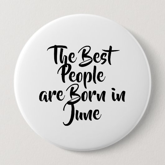 "June" Birthday Button (Voorkant)