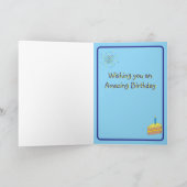 June Birthday Folded Greeting Card Kaart (Binnen)