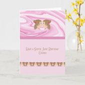 June Birthday Kaart for a Gemini Zodiac Sign (Gele Bloem)