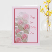 June Birthday Kaart Pink Roses voor mam (Gele Bloem)