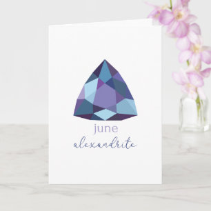 June Birthstone Alexandrite Kaart