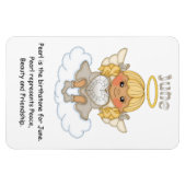 June Birthstone Angel Blonde Premium Magnet Magneet (Horizontaal)