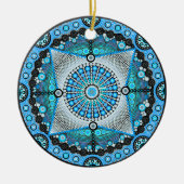 June Birthstone Moonstone Mandala Ornament (Voorkant)
