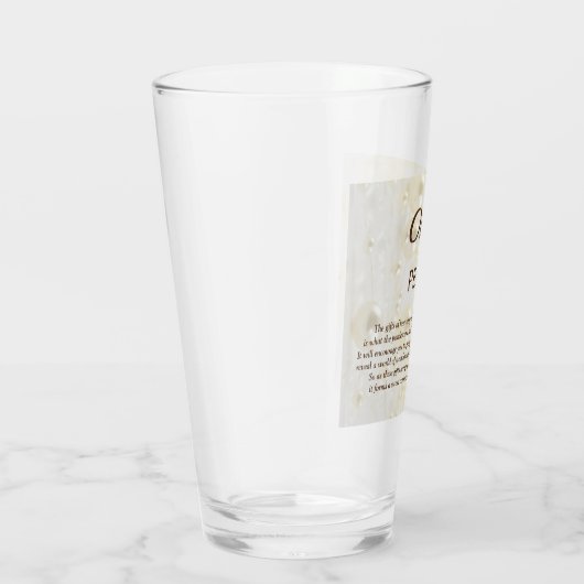 June Birthstone Pearl design Glas (Rechts)