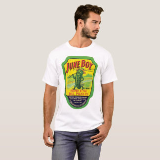 June Boy Brand Kosher Dill Pickles Labels T-shirt