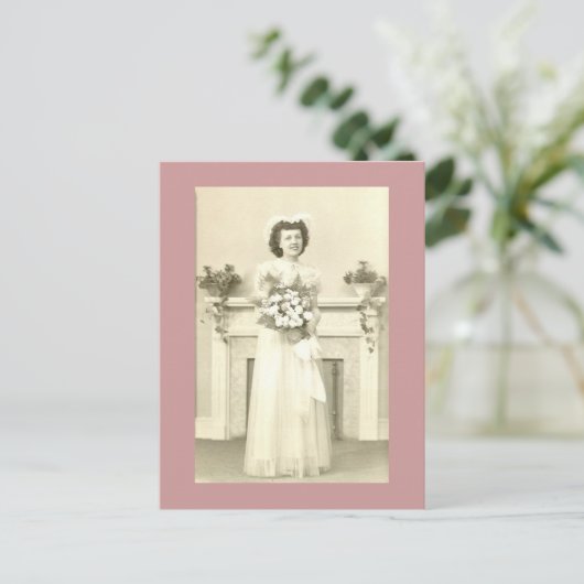 June Bride Briefkaart (Staand voorkant)