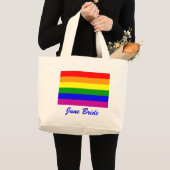 June Bride/Gay Pride Grote Tote Bag (Voorkant (product))