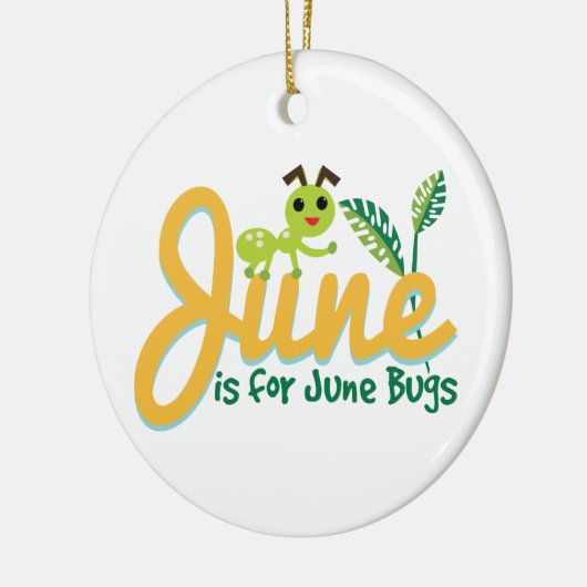 June Bug Keramisch Ornament (Links)