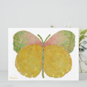 June Butterfly Birth Announcement Aankondiging (Staand voorkant)