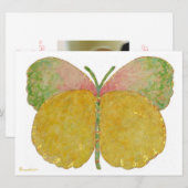 June Butterfly Birth Announcement Aankondiging (Voorkant / Achterkant)