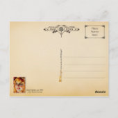 June Caprice Portrait Briefkaart (Achterkant)