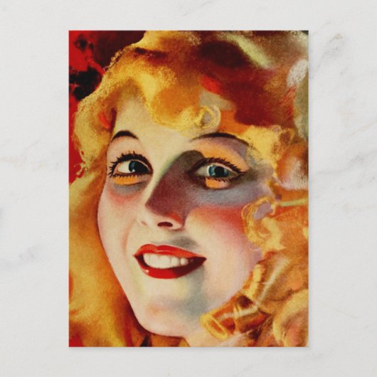 June Caprice Portrait Briefkaart (Voorkant)