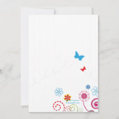 June Garden Invitation Kaart (Achterkant)