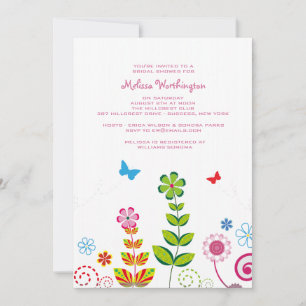 June Garden Invitation Kaart