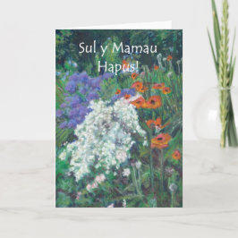 "June Garden" Welsh Moederdag Kaart