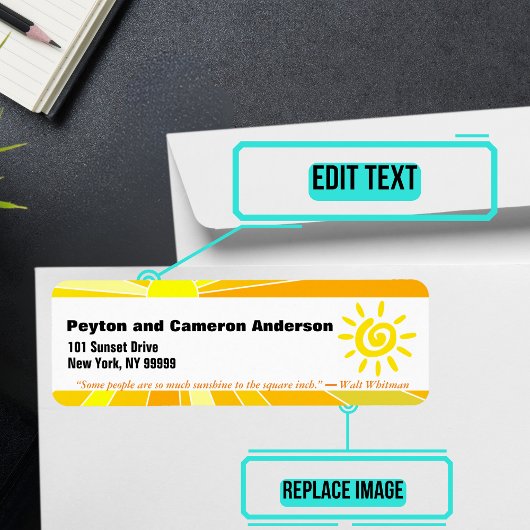 June Gewaardeerd Gepersonaliseerd Adres Etiket