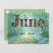 JUNE HAPPY MAAND by Slipperywindow Briefkaart (Voorkant / Achterkant)