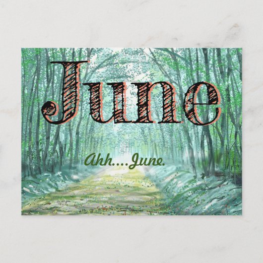 JUNE HAPPY MAAND by Slipperywindow Briefkaart (Voorkant)