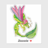 June honeysuckle dragon sticker (Vel)