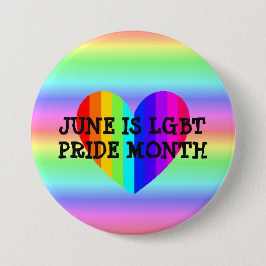 June is LGBT Pride Month Button (Voorkant)