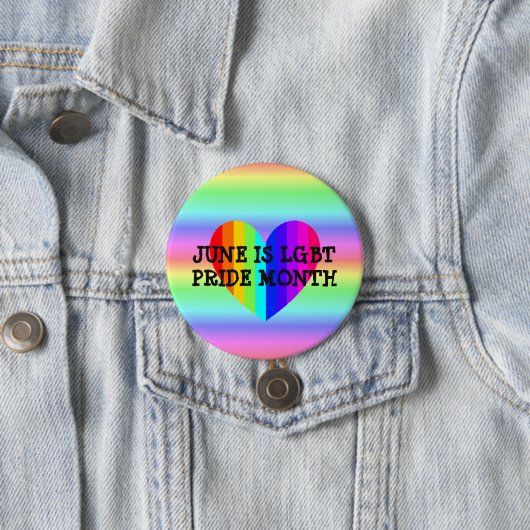 June is LGBT Pride Month Button (In situ)