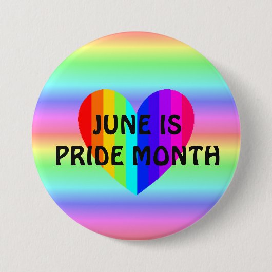 June is LGBT Pride Month Button (Voorkant)