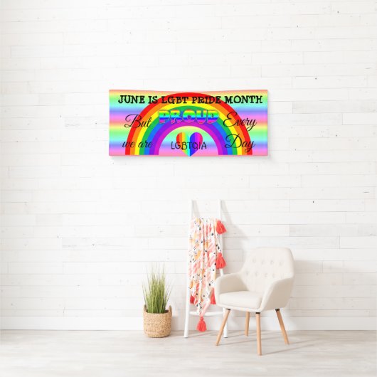 June is LGBT Pride Month Button Spandoek (Insitu)