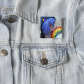 June is LGBT Pride Month Foto Vierkante Button 5,1 Cm (In situ)