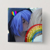 June is LGBT Pride Month Foto Vierkante Button 5,1 Cm (Voorkant)