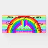 June is LGBT Pride Month Spandoek (Horizontaal)