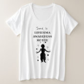 June is Lipedema Awareness Maand Grote Maat T-shirt (Design voorkant)