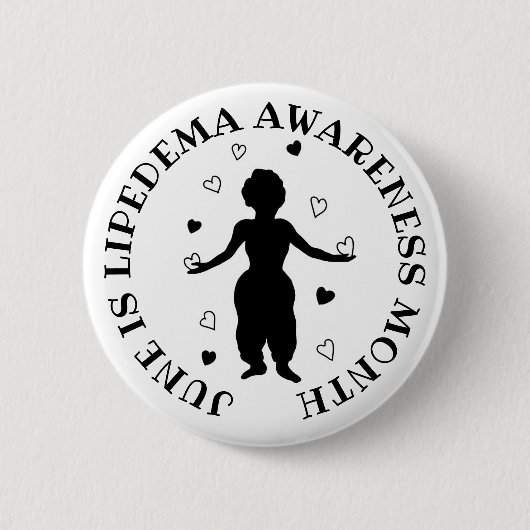June is Lipedema Awareness Maand Ronde Button 5,7 Cm (Voorkant)