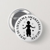 June is Lipedema Awareness Maand Ronde Button 5,7 Cm (Voorkant /achterkant)