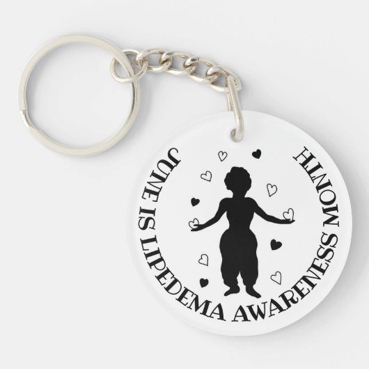 June is Lipedema Awareness Maand Sleutelhanger (Voorkant)