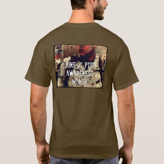 June is PTSD Awareness Maand T-shirt (Achterkant)