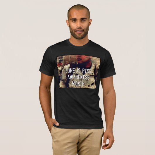 June is PTSD Awareness Maand T-shirt (Voorkant volledig)