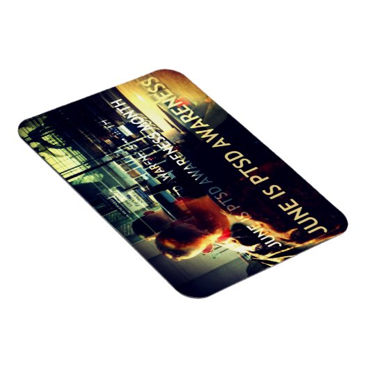June is PTSD Awareness Month Flat Magnet Magneet (Rechterzijde)