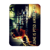 June is PTSD Awareness Month Flat Magnet Magneet (Verticaal)