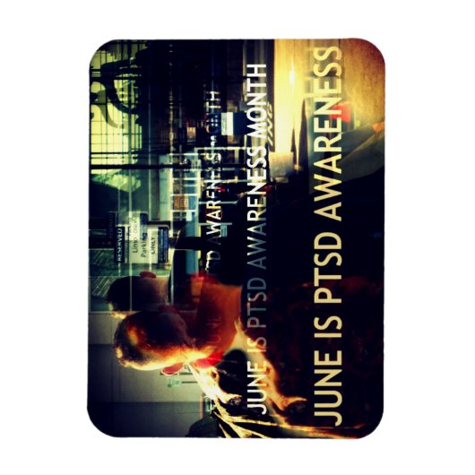 June is PTSD Awareness Month Flat Magnet Magneet (Verticaal)
