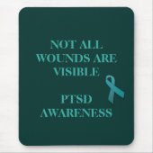 June is PTSD Awareness Month T-Shirt Muismat (Voorkant)