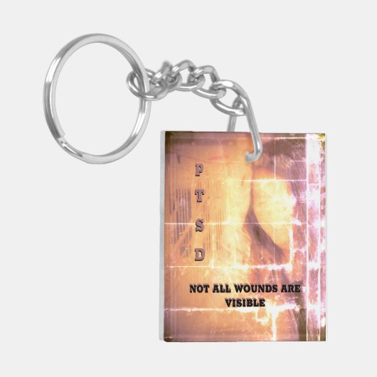 June is PTSD Bewustmaands Sleutelhanger (Voorkant Links)